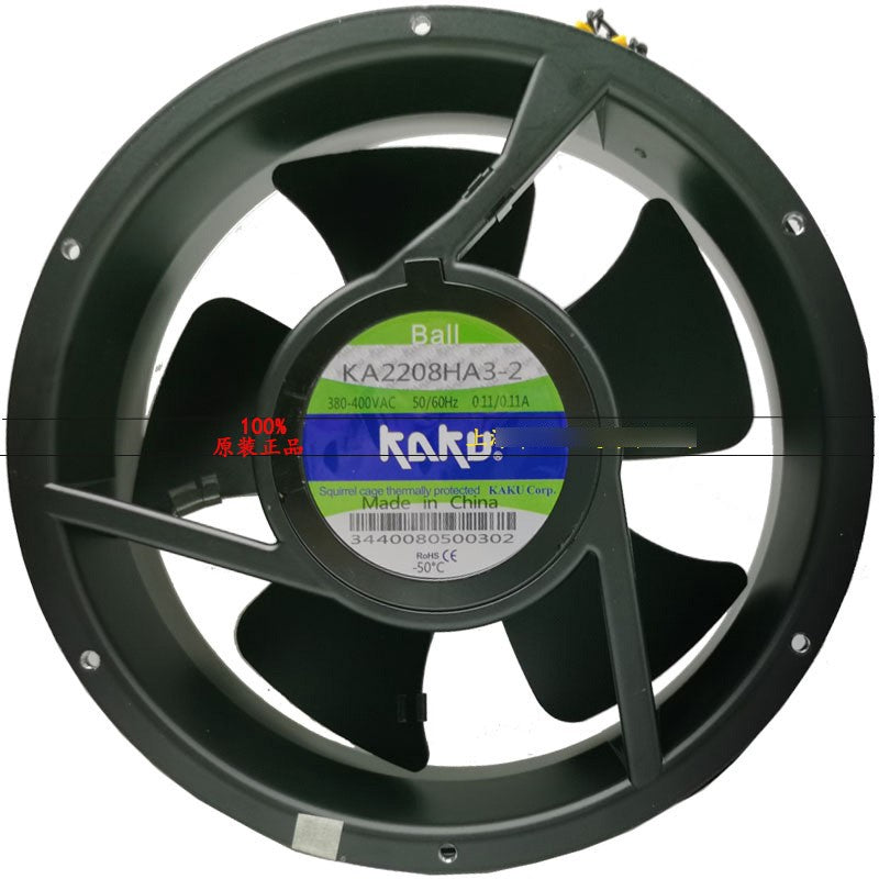 KAKU KA2208HA3-2 380/400V 0.13A 49/64W Cooling Fan KAKU KA2208HA3-2 380/400V 0.13A 49/64W Cooling Fan